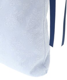 Maison de FLEUR ラインリボンジャカードトートバッグ