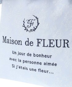 Maison de FLEUR ラインリボンジャカードトートバッグ