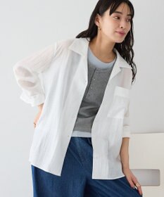 CRAFT STANDARD BOUTIQUE シアーオープンカラーシャツ