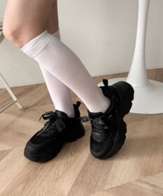 WEGO リボンデザイン厚底スニーカー