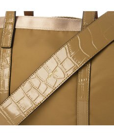 LA BAGAGERIE 【エコユース】ナイロン×型押しエナメル　2WAYミニトート