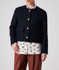 Paul Smith ツイード ノーカラー ジャケット