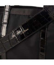 LA BAGAGERIE 【エコユース】ナイロン×型押しエナメル　2WAYミニトート
