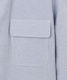 JOSEPH ABBOUD 【清涼・軽量・夏の軽羽織】クールサッカー ライトシャツ アウター