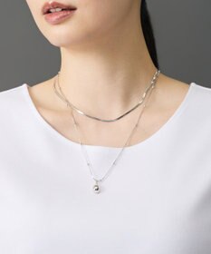 自由区 【SHIHOさん着用・3WAY】ダブルチェーンネックレス シルバー