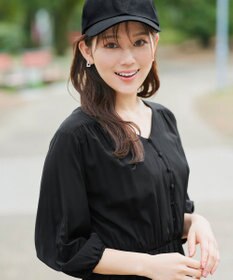 Tiaclasse 【2WAY・洗える】パフスリーブティアードマキシワンピース