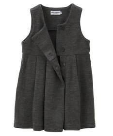 MIKI HOUSE HOT BISCUITS 【90-130cm】ポンチジャージ素材のジャンパースカート