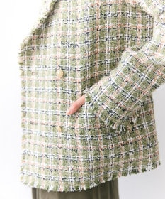 BEIGE， BERYL / ファンシーツイードダブルジャケット