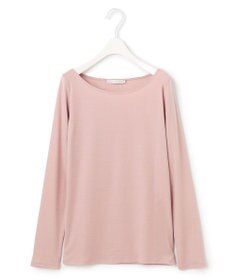 ICB L 【洗える】リヨセルカシミヤスムース ボートネックカットソー