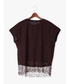 Te chichi 【接触冷感/マシンウォッシャブル】レースヘムTシャツ《2026 SUMMER LOOK item》