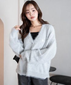 WEGO 【25年秋冬新作/WEB限定】別注USPOLOシャギーニットカーデ