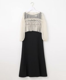 ANY SIS 【Lily Calin】チュールフリルトップス×ドレスセット