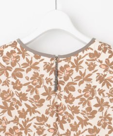 自由区 【洗える】スノーフラワープリント ワンピース