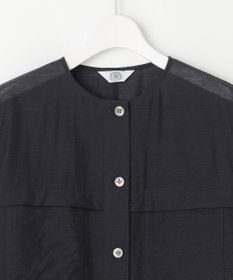 J.PRESS LADIES 【洗える】Sheer Vis リネン ノーカラー ブルゾン