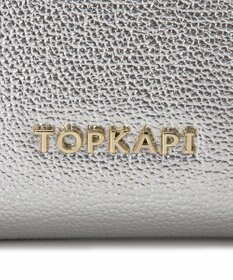 TOPKAPI 【TOPKAPI】シュリンクレザー パール がま口 二つ折り 財布