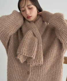 earth music&ecology カラーミックスシャギーマフラー