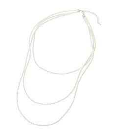 Green Parks ・ＨＡＬＦ　ＴＩＭＥ　ビーズ３連ネックレス