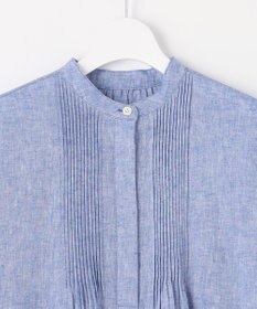 23区 S 【SLOW/洗える】リネンコットン シャツワンピース