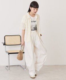 AMERICAN HOLIC 半袖襟付きレースカーディガン