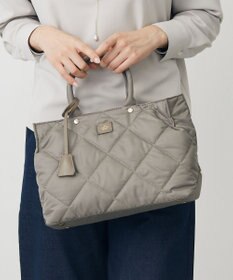 J.PRESS LADIES 【2way】ボンディングキルト トート バッグ モカ系