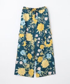 GRACE CONTINENTAL フラワープリントワークパンツ