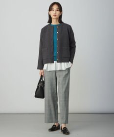 J.PRESS LADIES L 【WEB限定カラーあり】レイヤードジャージー フレア カットソー