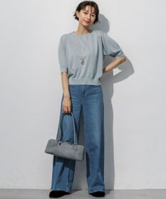 23区 【先行予約】オータムメタリック パフスリーブ ニット Tシャツ