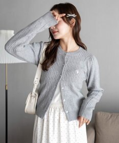 WEGO 【26年春新作】別注USPOLOケーブルニットカーデ