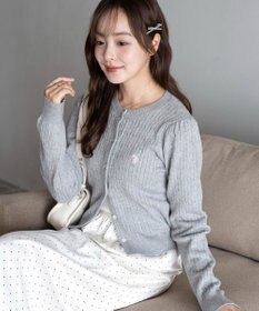 WEGO 【26年春新作】別注USPOLOケーブルニットカーデ