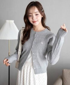 WEGO 【26年春新作】別注USPOLOケーブルニットカーデ