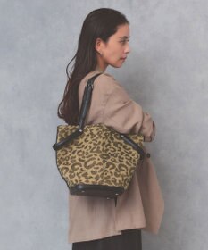 TOPKAPI 【TREASURE TOPKAPI】2way チェンジング トートバッグ レース/レオパード