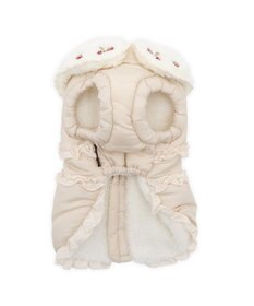 PET PARADISE ペットパラダイス 遠赤外線 苺襟付き 綿入れ ベスト  小型犬