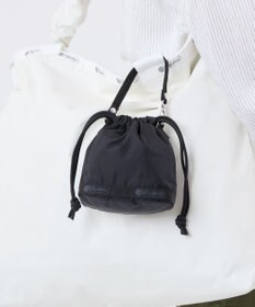 LeSportsac DRAWSTRING BUCKET CHARM/リサイクルドブラックJP