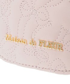 Maison de FLEUR リボンキルティングスマホポシェット