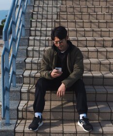 SHARE PARK MENS 【UNISEX】モンスター中綿カーディガン（L・XLサイズ）