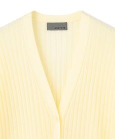 uncrave シアーニット リブロングカーディガン