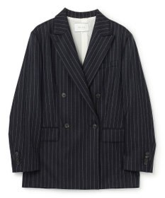 BEIGE， DELAND / ウールピンストライプダブルジャケット