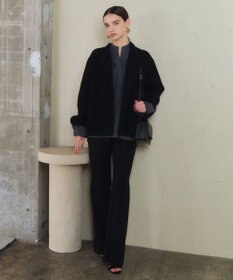 BEIGE， 【andGIRL 秋号掲載】LEMOORE / ウールリバースタンドカラーショートコート