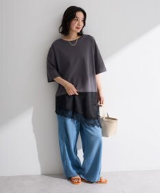 Green Parks レースドッキングＴシャツ