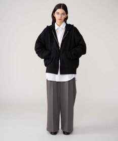 WEGO 【ユニセックス着用ITEM/MLサイズ展開】コンパクトフィットダブルZIPパーカー