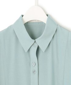 ICB 【WEB限定】 アセテートレーヨン ロングシャツ