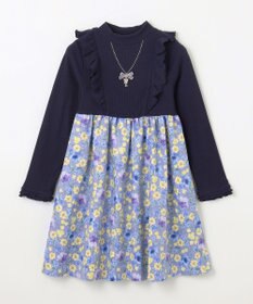 ANY KIDS 花柄ドッキングワンピース