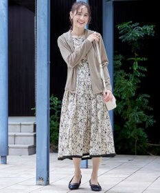 Tiaclasse L 【洗える】ベロアショートパーカー