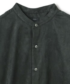 JOSEPH HOMME コマスウェード  バンドカラーシャツ