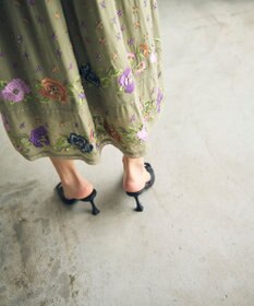 GRACE CONTINENTAL フラワー刺繍エスニックワンピース