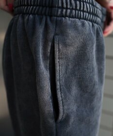 WEGO 【ウエストゴム】スウェットワイドパンツ