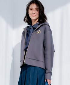 組曲 フード付きバックフリル パーカー