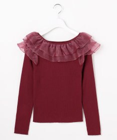 Feroux 襟フリル ニット