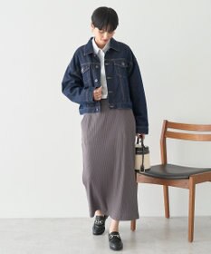 AMERICAN HOLIC 針抜きリブナロースカート