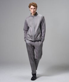 JOSEPH HOMME 【ウエストゴム仕様】レザーライクジャージー　ドロスト付きテーパードパンツ / PEGG CONVERTIBLE